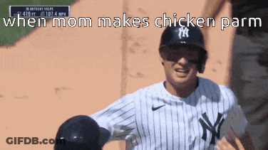 Yankees Player Celebrates Home Run GIF