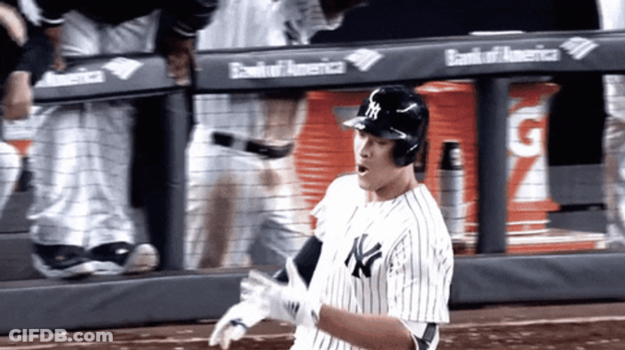 Yankees Sweep Aaron Judge Running GIF