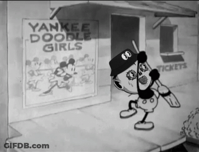 Yankees Sweep Mickey Mouse Face Swap GIF