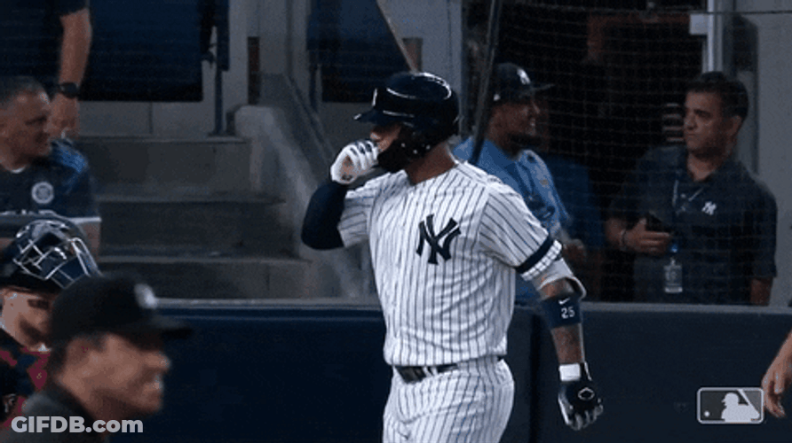 Yankees Sweep Thankful Gleyber Torres Flying Kiss GIF
