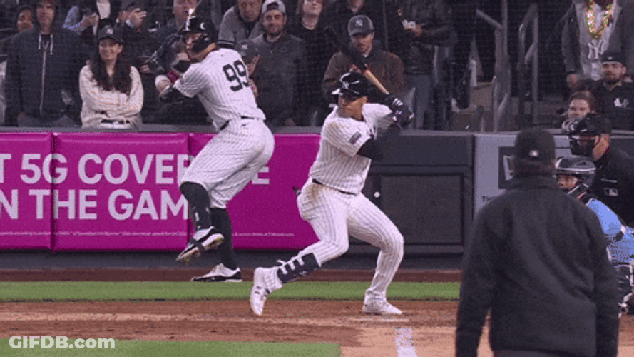 Yankees Win After Whole Run GIF