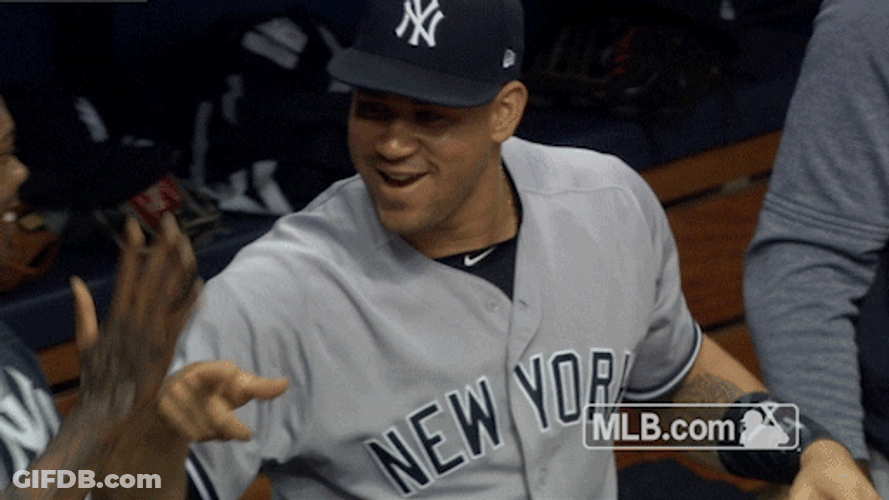 Yankees Win And Players Smiling GIF