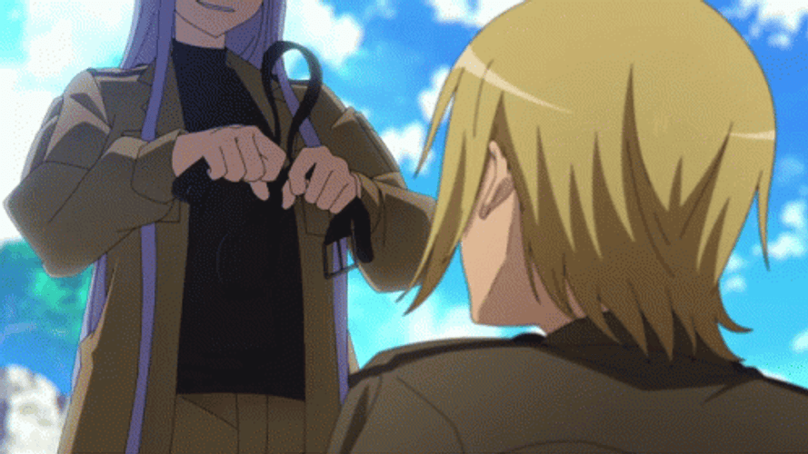Yanking A Belt Anime 86 Eighty Six GIF