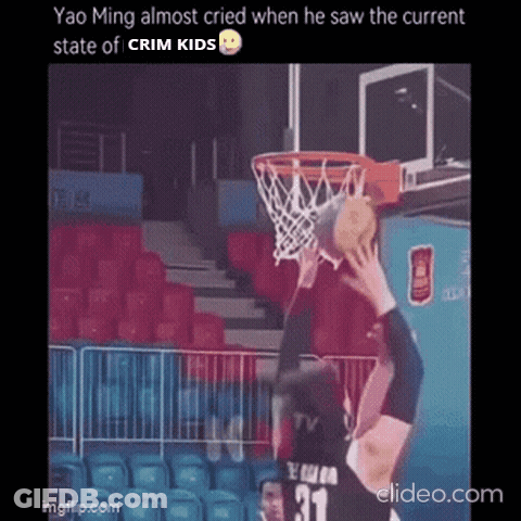 Yao Ming Almost Cried When He Saw The Current State Of Crimkids GIF