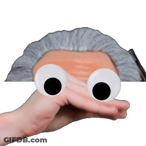 Yapping Hand Signal Googly Eyes GIF
