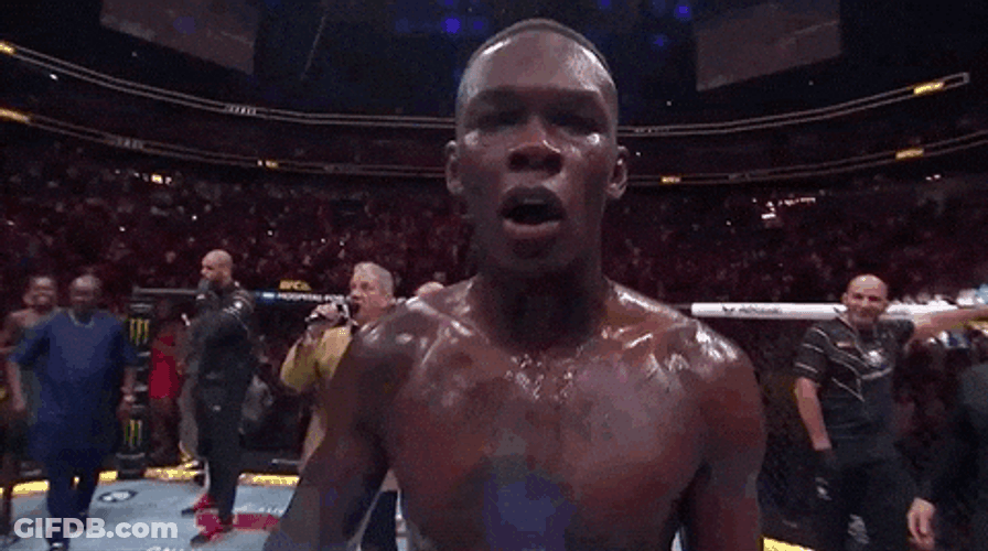 Yapping Israel Adesanya Boxer GIF