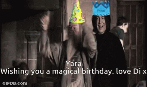 Yara Wishing You A Magical Birthday Love Dix Is Shown GIF