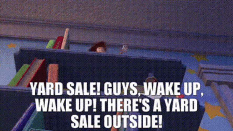 Yard Sale Toy Story GIF