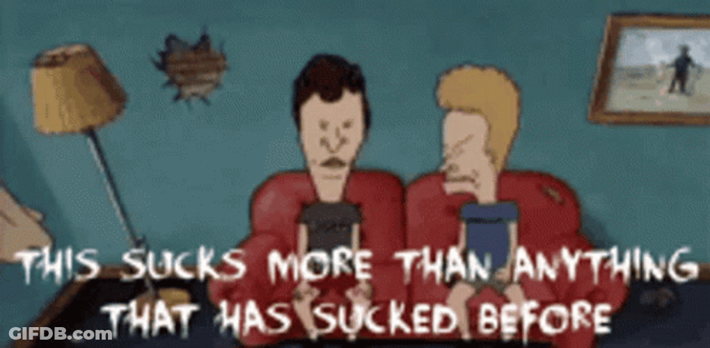 YARN Beavis And Butthead This Sucks GIF