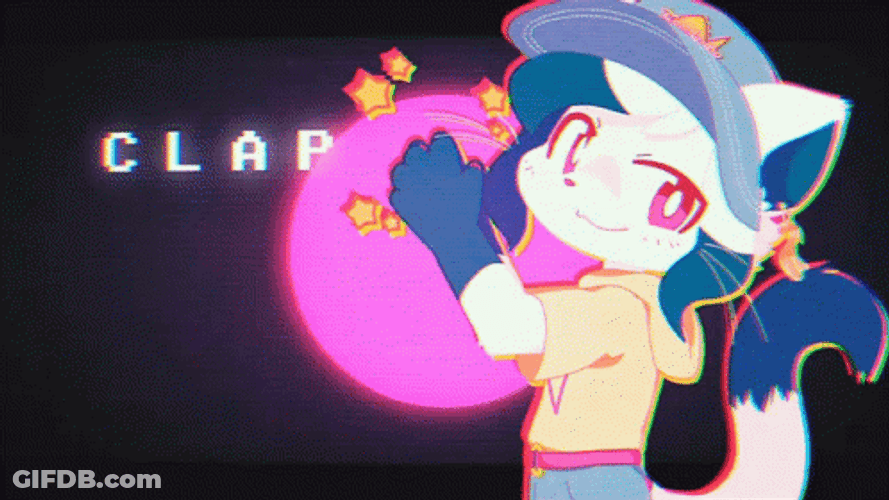 Yarp Clap Animated Cat GIF