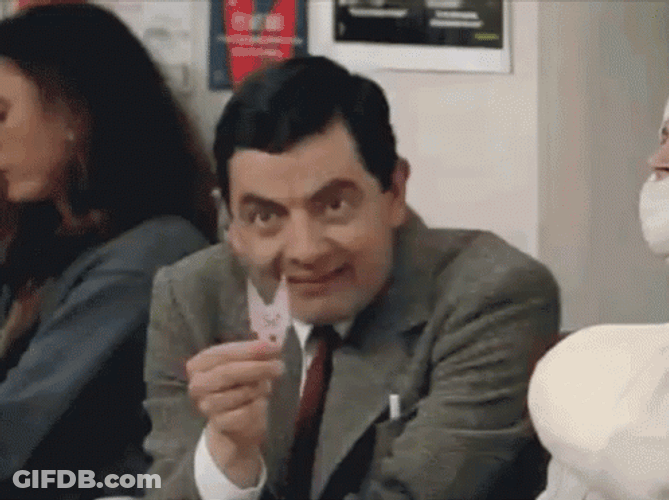 Yarp Raise Hand Mr Bean GIF