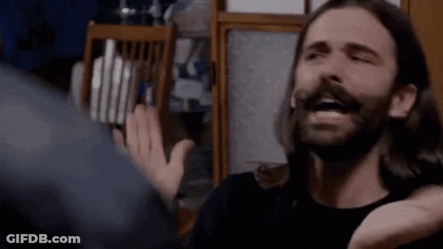Yas Cheeky Jonathan Van Ness GIF