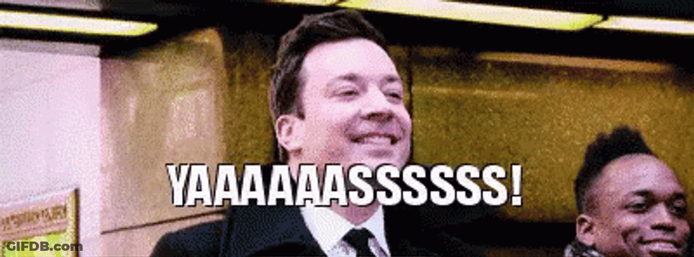 Yas Ecstatic Jimmy Fallon GIF