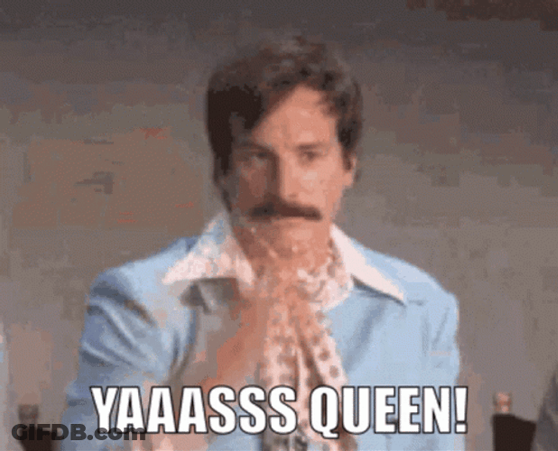 Yas Queen Funny Confetti Guy GIF