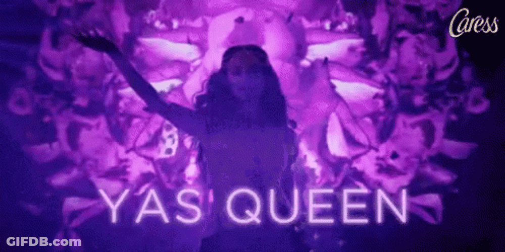 Yas Queen Gorgeous Purple Pose GIF