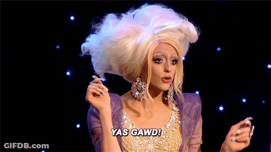 Yas Queen Jaw Drop Laganja Estranja GIF