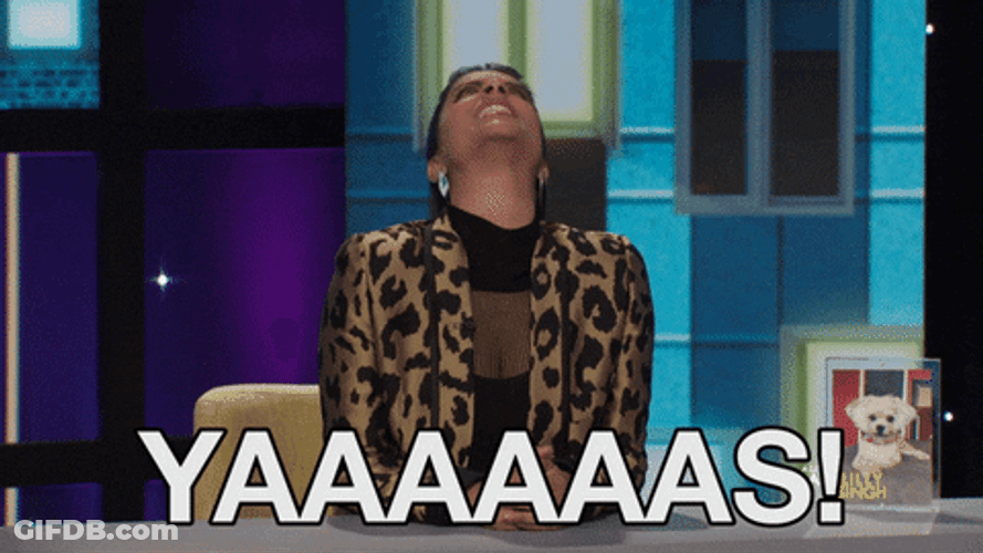Yas Queen Reaction Lilly Singh GIF