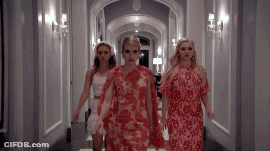 Yas Queen Slay Walk Emma Roberts GIF