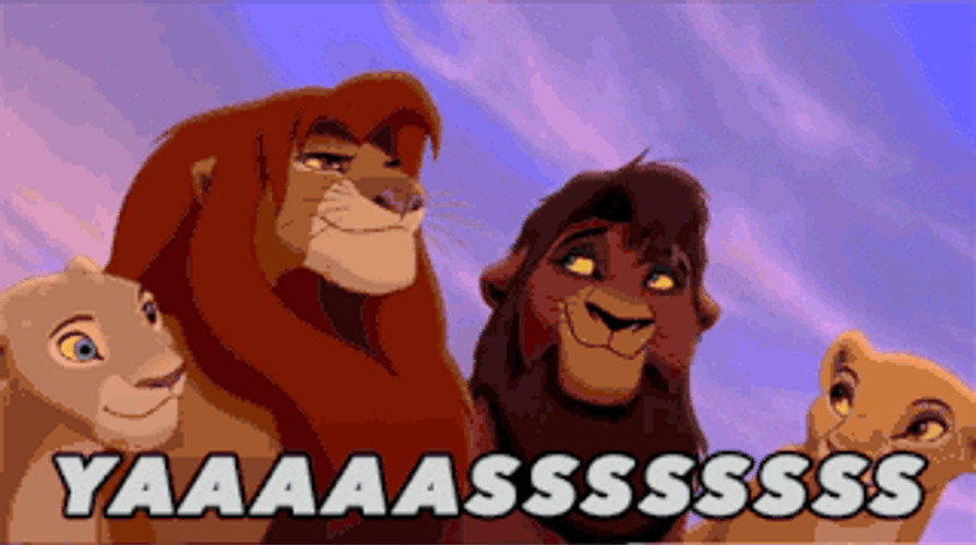 Yas Simba Lion King Roaring GIF