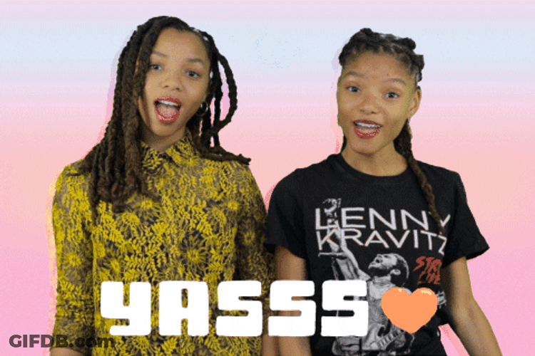 Yass Finger Runs Chloe And Halle GIF