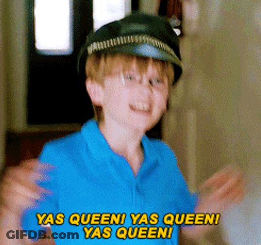 Yass Queen Young Boy Strutting Backwards GIF