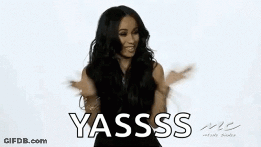 Yasss Cardi B Cheeky Dance GIF