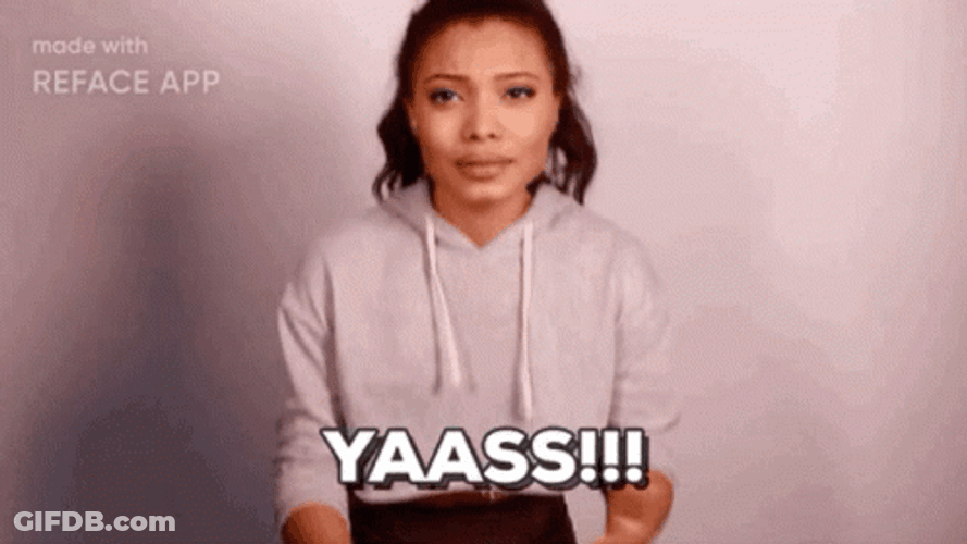 Yasss Reface App Mock Clapping GIF
