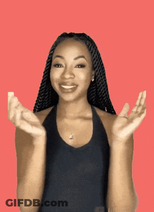 Yassss Black Woman Clapping GIF