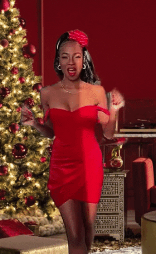 Yassss Blanta In Red Dress GIF