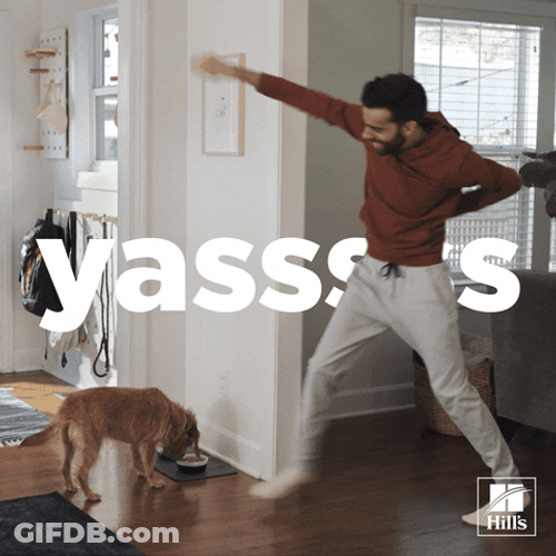 Yassss Guy Dancing In The Living Room GIF