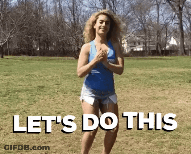Yassss Let's Do This Shake Dance GIF