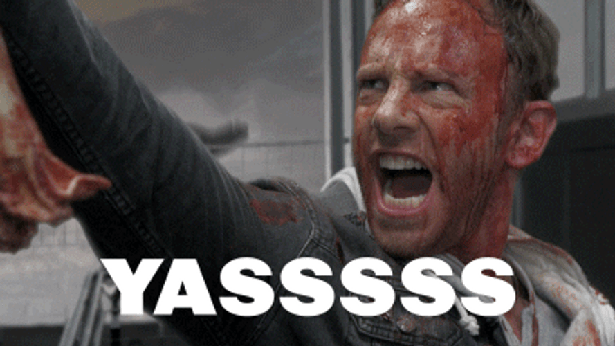 Yasssss Bloody Ian Ziering Screaming GIF