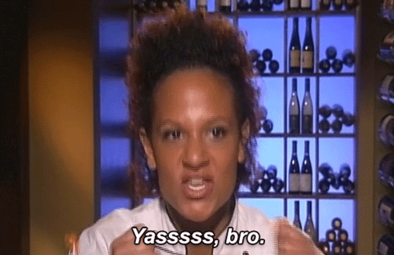 Yasssss Bro Cheering Chef Hell's Kitchen GIF