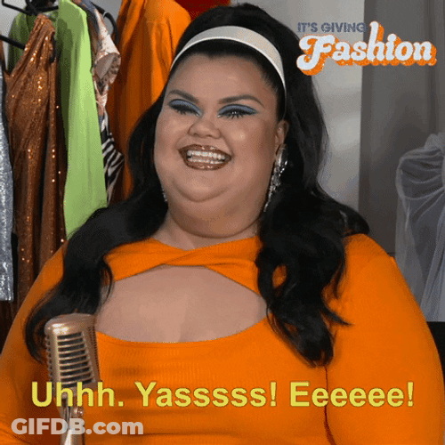Yasssss Bubbly Chubby Lady Big Smile GIF