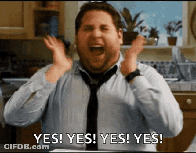 Yasssss Excited Jonah Hill Screaming GIF