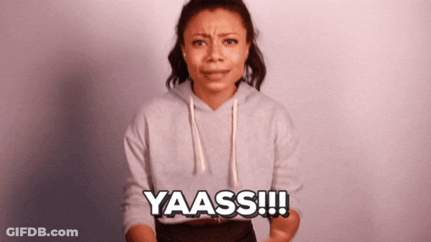 Yasssss Feisty Lady Sarcastic Clap GIF