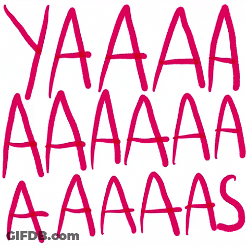 Yasssss Moving Graphic Arts Design GIF