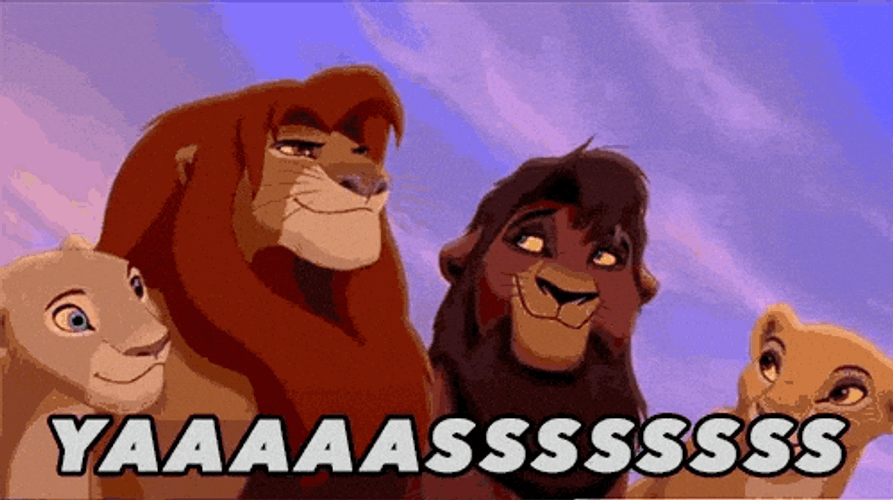 Yasssss Simba Lion King Growling GIF