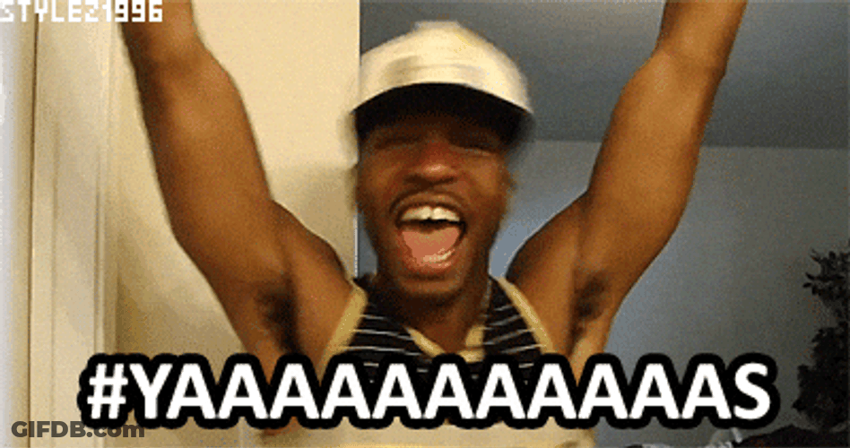 Yasssss Thrilled Black Queer GIF