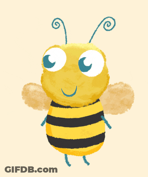 Yawning Bee Animation GIF