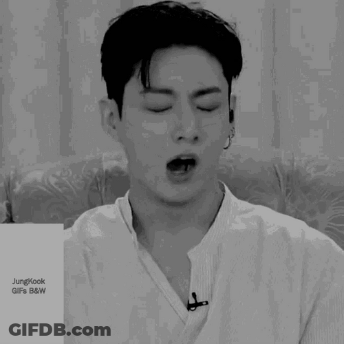 Yawning BTS Jungkook GIF