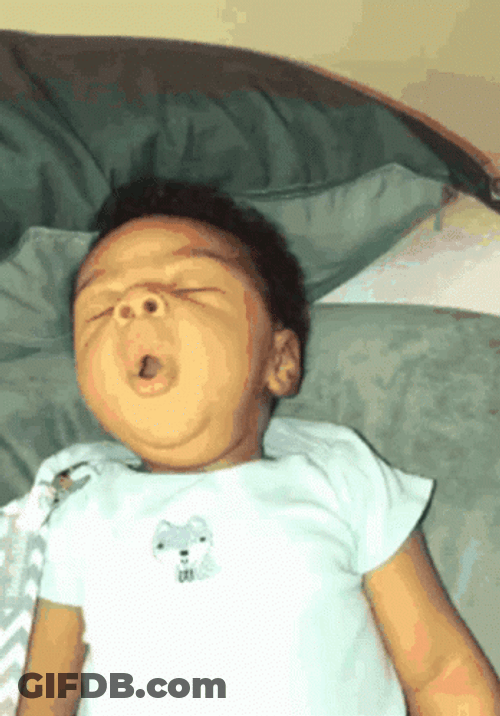 Yawning Sleepy Baby GIF