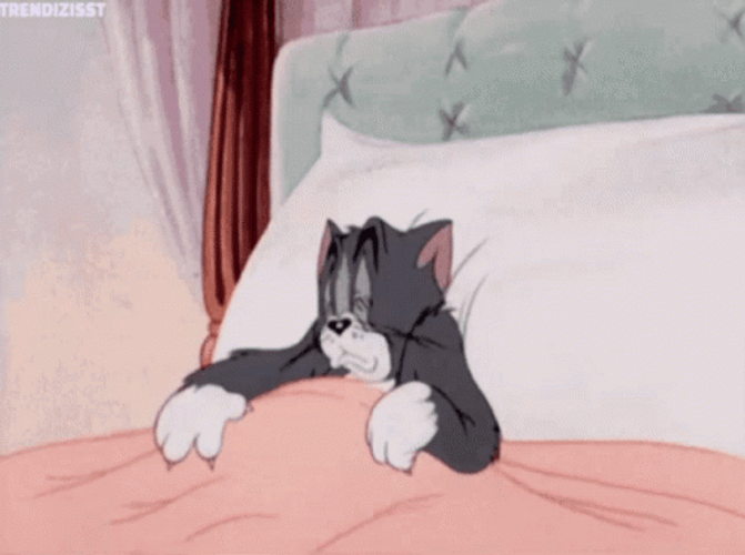 Yawning Sleepy Tom GIF