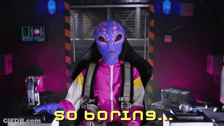 Yawning Tired Alien GIF