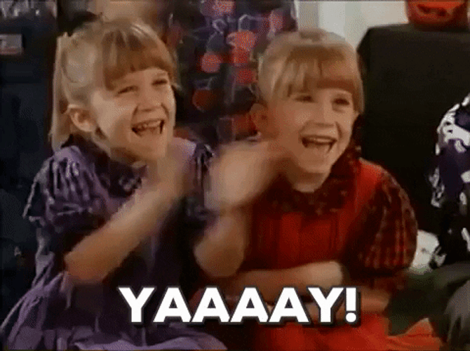 Yay Applause Olsen Twins Double, Double Toil And Trouble GIF