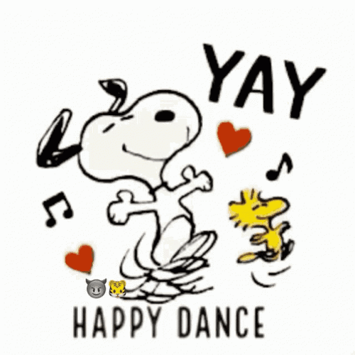 Yay Happy Snoopy Dance GIF