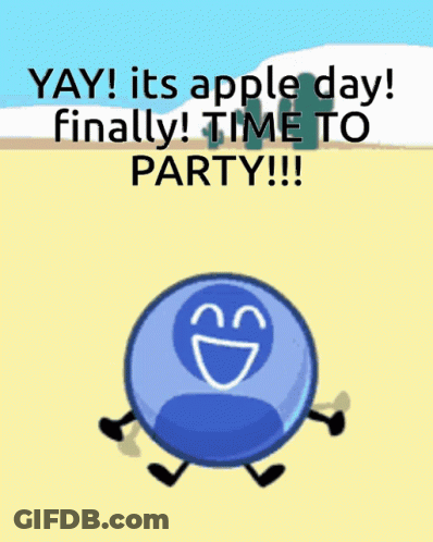 Yay Its Apple Day Finally Time To Party GIF