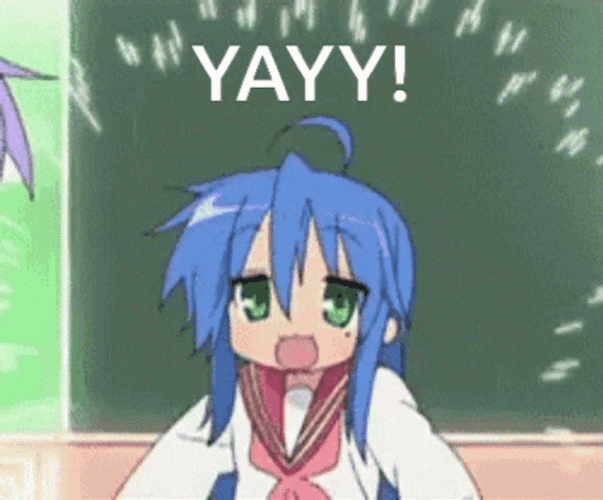 Yay Meme Anime Lucky Star Konata GIF