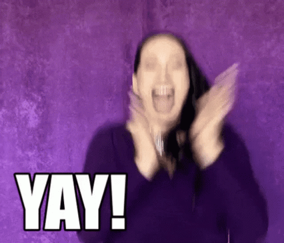 Yay Meme Jumping Happy Woman GIF