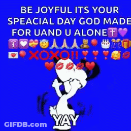 Yay Snoopy GIF